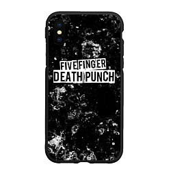 Чехол iPhone XS Max матовый Five Finger Death Punch black ice