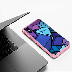 Чехол iPhone XS Max матовый Куб, цвет: 3D-баблгам — фото 2