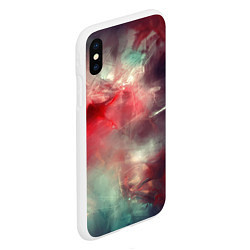 Чехол iPhone XS Max матовый Космическая аномалия, цвет: 3D-белый — фото 2