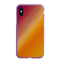 Чехол iPhone XS Max матовый Абстракция солнечный луч, цвет: 3D-фиолетовый