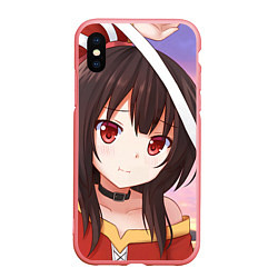 Чехол iPhone XS Max матовый Konosuba Мэгумин cute, цвет: 3D-баблгам