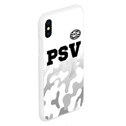 Чехол iPhone XS Max матовый PSV sport на светлом фоне посередине, цвет: 3D-белый — фото 2