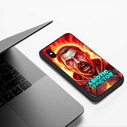 Чехол iPhone XS Max матовый Abiotic Factor персонаж, цвет: 3D-черный — фото 2