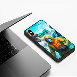 Чехол iPhone XS Max матовый Abiotic Factor world game, цвет: 3D-черный — фото 2