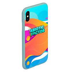 Чехол iPhone XS Max матовый Abiotic Factor цветное безумие, цвет: 3D-мятный — фото 2