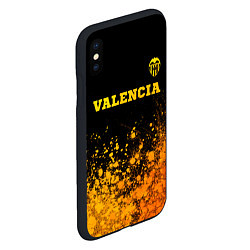 Чехол iPhone XS Max матовый Valencia - gold gradient посередине, цвет: 3D-черный — фото 2