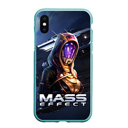 Чехол iPhone XS Max матовый Mass Effect Тали Зора, цвет: 3D-мятный