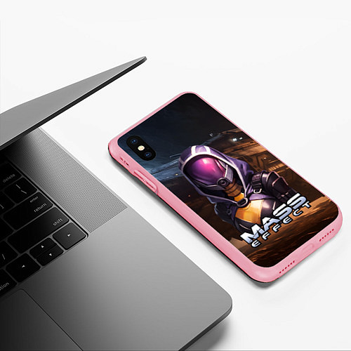 Чехол iPhone XS Max матовый Mass Effect ТалиЗора аватар / 3D-Баблгам – фото 3