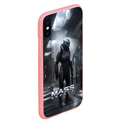 Чехол iPhone XS Max матовый Mass Effect game - пришелец, цвет: 3D-баблгам — фото 2