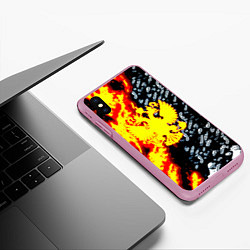 Чехол iPhone XS Max матовый Возрождение российской империи, цвет: 3D-розовый — фото 2