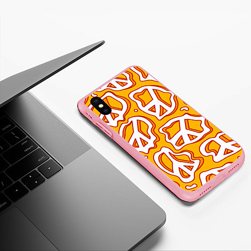 Чехол iPhone XS Max матовый Pattern peace / 3D-Баблгам – фото 3