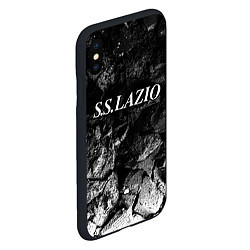 Чехол iPhone XS Max матовый Lazio black graphite, цвет: 3D-черный — фото 2