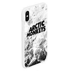 Чехол iPhone XS Max матовый Arctic Monkeys white graphite, цвет: 3D-белый — фото 2