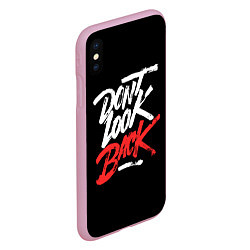 Чехол iPhone XS Max матовый The call - dont look back, цвет: 3D-розовый — фото 2