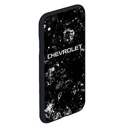 Чехол iPhone XS Max матовый Chevrolet black ice, цвет: 3D-черный — фото 2