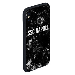 Чехол iPhone XS Max матовый Napoli black ice, цвет: 3D-черный — фото 2