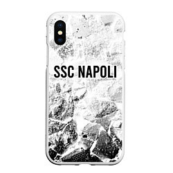 Чехол iPhone XS Max матовый Napoli white graphite, цвет: 3D-белый