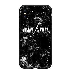 Чехол iPhone XS Max матовый Akame ga Kill black ice