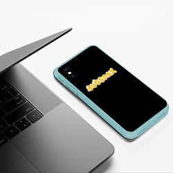 Чехол iPhone XS Max матовый Bugsnax, цвет: 3D-мятный — фото 2