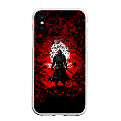 Чехол iPhone XS Max матовый Ghost of Tsushima rad, цвет: 3D-белый