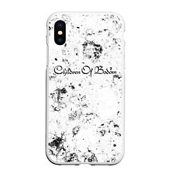 Чехол iPhone XS Max матовый Children of Bodom dirty ice, цвет: 3D-белый