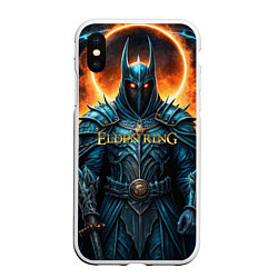 Чехол iPhone XS Max матовый Elden Ring рыцарь в черном