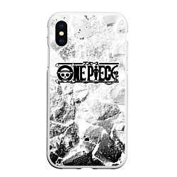 Чехол iPhone XS Max матовый One Piece white graphite, цвет: 3D-белый