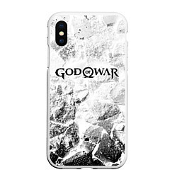 Чехол iPhone XS Max матовый God of War white graphite, цвет: 3D-белый