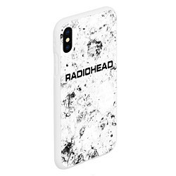 Чехол iPhone XS Max матовый Radiohead dirty ice, цвет: 3D-белый — фото 2