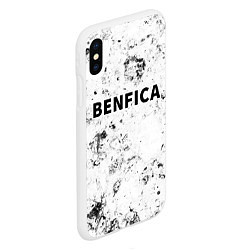 Чехол iPhone XS Max матовый Benfica dirty ice, цвет: 3D-белый — фото 2