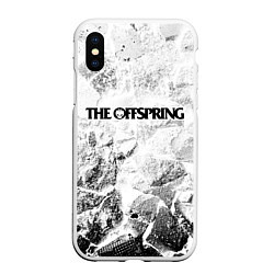 Чехол iPhone XS Max матовый The Offspring white graphite, цвет: 3D-белый