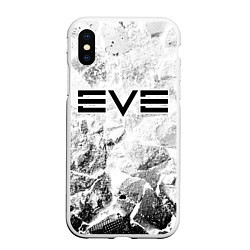 Чехол iPhone XS Max матовый EVE white graphite, цвет: 3D-белый