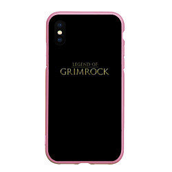 Чехол iPhone XS Max матовый Legend of Grimrock, цвет: 3D-розовый