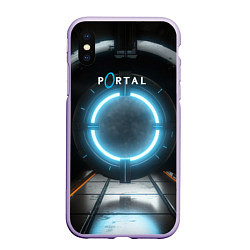 Чехол iPhone XS Max матовый Portal logo game