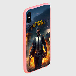 Чехол iPhone XS Max матовый PUBG персонаж после взрыва, цвет: 3D-баблгам — фото 2