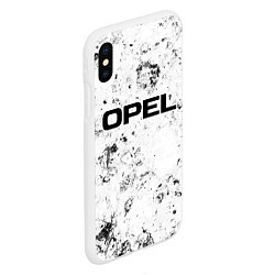 Чехол iPhone XS Max матовый Opel dirty ice, цвет: 3D-белый — фото 2