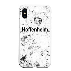 Чехол iPhone XS Max матовый Hoffenheim dirty ice, цвет: 3D-белый