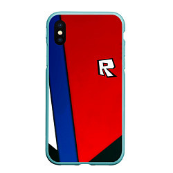 Чехол iPhone XS Max матовый Roblox uniform, цвет: 3D-мятный