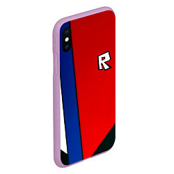 Чехол iPhone XS Max матовый Roblox uniform, цвет: 3D-сиреневый — фото 2