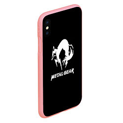 Чехол iPhone XS Max матовый Metal gear logo, цвет: 3D-баблгам — фото 2