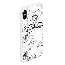 Чехол iPhone XS Max матовый Pokemon dirty ice, цвет: 3D-белый — фото 2