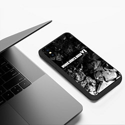 Чехол iPhone XS Max матовый GTA 6 black graphite, цвет: 3D-черный — фото 2