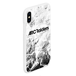 Чехол iPhone XS Max матовый ARC Raiders white graphite, цвет: 3D-белый — фото 2