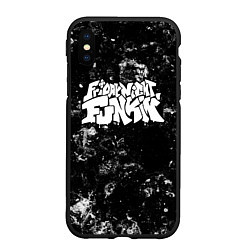 Чехол iPhone XS Max матовый Friday Night Funkin black ice