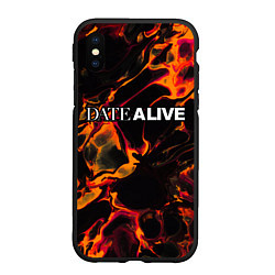 Чехол iPhone XS Max матовый Date A Live red lava