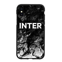 Чехол iPhone XS Max матовый Inter black graphite, цвет: 3D-черный