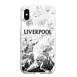 Чехол iPhone XS Max матовый Liverpool white graphite, цвет: 3D-белый