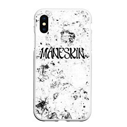 Чехол iPhone XS Max матовый Maneskin dirty ice, цвет: 3D-белый