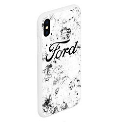 Чехол iPhone XS Max матовый Ford dirty ice, цвет: 3D-белый — фото 2