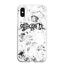 Чехол iPhone XS Max матовый Aerosmith dirty ice, цвет: 3D-белый